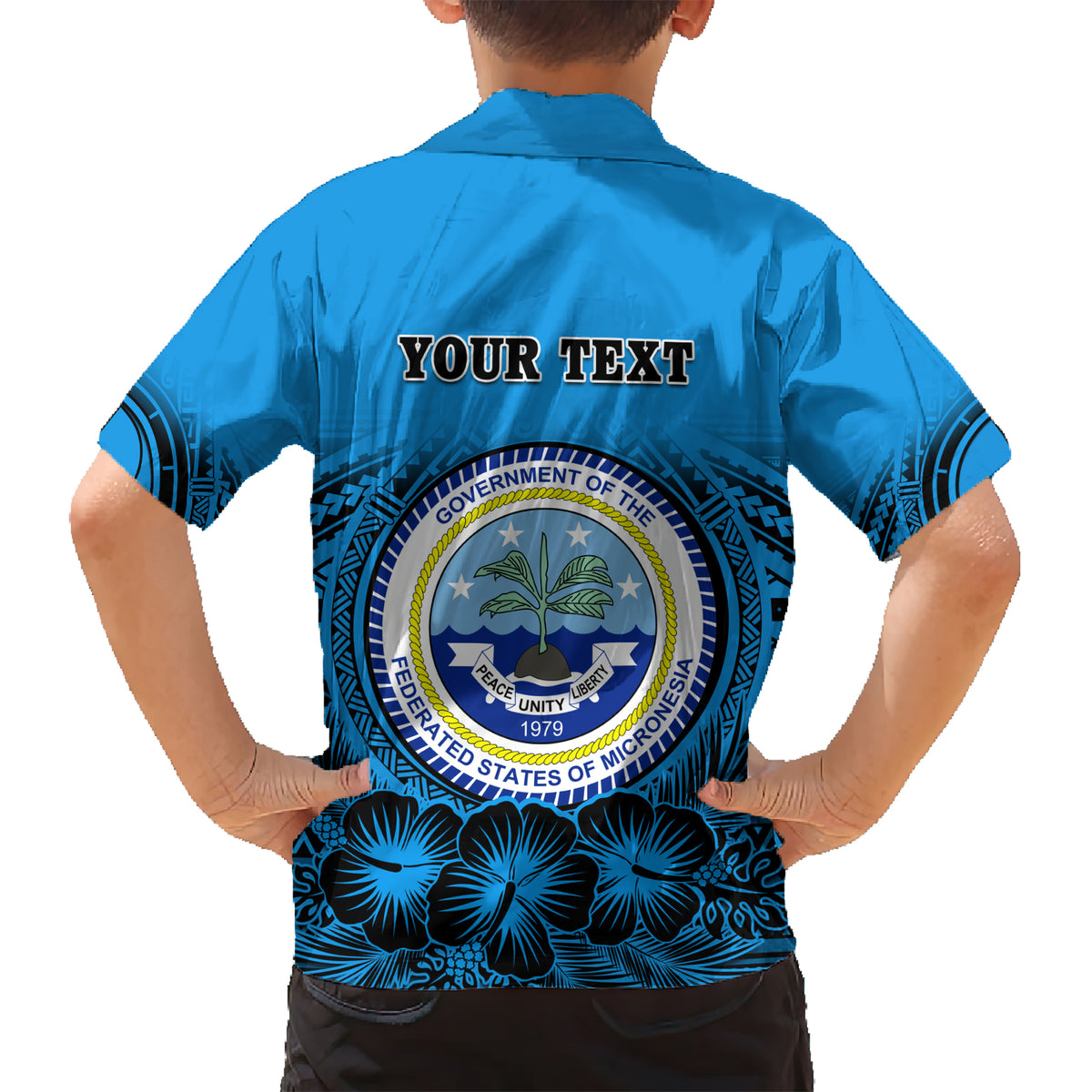Personalised Yap Constitution Day Hawaiian Shirt FSM Seal Happy 24 December LT14 - Polynesian Pride