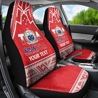 Samoa Rugby Custom Car Seat Cover Toa Samoa Pacific Sporty Red - Polynesian Pride