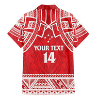 Samoa Rugby Custom Family Matching Mermaid Dress and Hawaiian Shirt Toa Samoa Pacific Sporty Red - Polynesian Pride