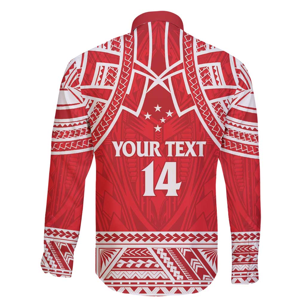 Samoa Rugby Custom Family Matching Tank Maxi Dress and Hawaiian Shirt Toa Samoa Pacific Sporty Red - Polynesian Pride