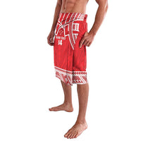 Samoa Rugby Custom Lavalava Toa Samoa Pacific Sporty Red - Polynesian Pride