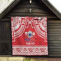 Samoa Rugby Custom Quilt Toa Samoa Pacific Sporty Red - Polynesian Pride