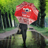 Samoa Rugby Custom Umbrella Toa Samoa Pacific Sporty Red - Polynesian Pride