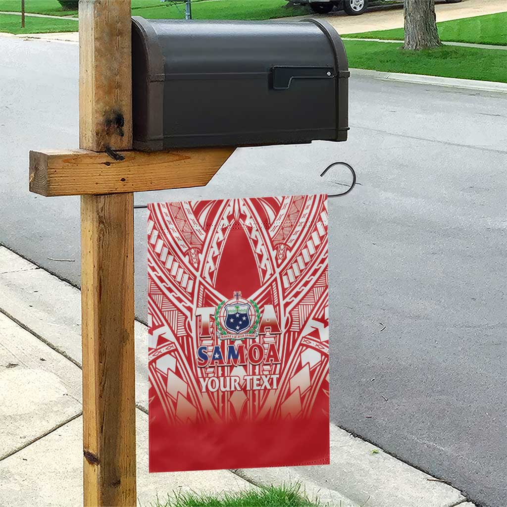 Toa Samoa Rugby Custom Garden Flag Samoa mo Samoa Polynesian Pacific Red - Polynesian Pride