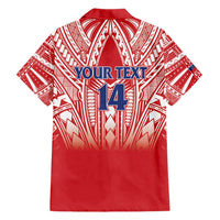 Toa Samoa Rugby Custom Hawaiian Shirt Samoa mo Samoa Polynesian Pacific Red - Polynesian Pride