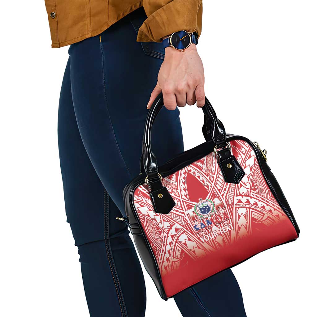 Toa Samoa Rugby Custom Shoulder Handbag Samoa mo Samoa Polynesian Pacific Red - Polynesian Pride