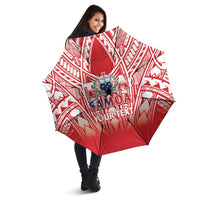 Toa Samoa Rugby Custom Umbrella Samoa mo Samoa Polynesian Pacific Red - Polynesian Pride