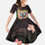 Polynesia Valentine's Day Family Matching Tank Maxi Dress and Hawaiian Shirt Hammerhead Shark Plumeria With Polynesian Pattern