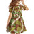 Brown Hawaii Plumeria Lei With Tropical Leaves Family Matching Summer Maxi Dress and Hawaiian Shirt