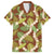 Brown Hawaii Plumeria Lei With Tropical Leaves Family Matching Summer Maxi Dress and Hawaiian Shirt