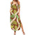 Brown Hawaii Plumeria Lei With Tropical Leaves Family Matching Summer Maxi Dress and Hawaiian Shirt