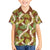 Brown Hawaii Plumeria Lei With Tropical Leaves Family Matching Summer Maxi Dress and Hawaiian Shirt
