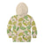 Beige Hawaii Plumeria Lei With Tropical Leaves Kid Hoodie
