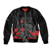 Personalised New Zealand ANZAC Day Bomber Jacket Lest We Forget Soldier Memorial