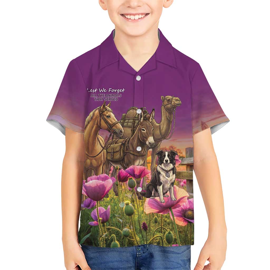 ANZAC Day Hawaiian Shirt Lest We Forget The Animals Of War LT15 - Polynesian Pride