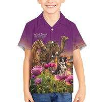 ANZAC Day Hawaiian Shirt Lest We Forget The Animals Of War LT15 - Polynesian Pride