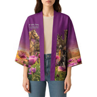 ANZAC Day Kimono Lest We Forget The Animals Of War LT15 - Polynesian Pride