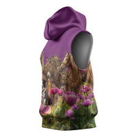 ANZAC Day Sleeveless Hoodie Lest We Forget The Animals Of War LT15 - Polynesian Pride