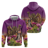 ANZAC Day Zip Hoodie Lest We Forget The Animals Of War LT15 - Polynesian Pride