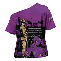 ANZAC Soldier and War Animals Cross Shoulder Shirt We Will Remember Them