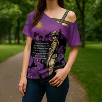 ANZAC Soldier and War Animals Cross Shoulder Shirt We Will Remember Them