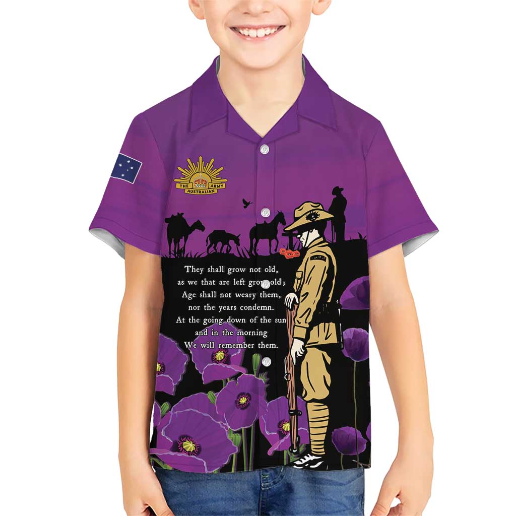 ANZAC Soldier and War Animals Family Matching Summer Maxi Dress and Hawaiian Shirt We Will Remember Them