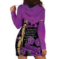 ANZAC Soldier and War Animals Hoodie Dress We Will Remember Them LT15 - Polynesian Pride