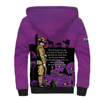 ANZAC Soldier and War Animals Sherpa Hoodie We Will Remember Them