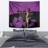 ANZAC Soldier and War Animals Tapestry We Will Remember Them