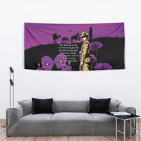 ANZAC Soldier and War Animals Tapestry We Will Remember Them