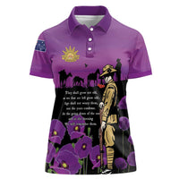 ANZAC Soldier and War Animals Women Polo Shirt We Will Remember Them