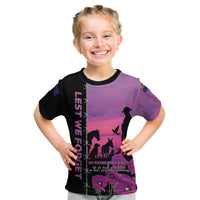 Personalised ANZAC War Animals Kid T Shirt Lest We Forget Memorial
