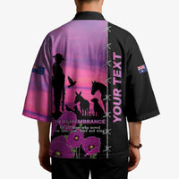 Personalised ANZAC War Animals Kimono Lest We Forget Memorial LT15 - Polynesian Pride