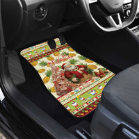 Hawaiian Santa Aloha Pineapple Christmas Car Mats Mele Kalikimaka - Polynesian Pride