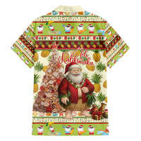 Hawaiian Santa Aloha Pineapple Christmas Hawaiian Shirt Mele Kalikimaka - Polynesian Pride