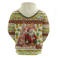 Hawaiian Santa Aloha Pineapple Christmas Hoodie Mele Kalikimaka LT15 - Polynesian Pride