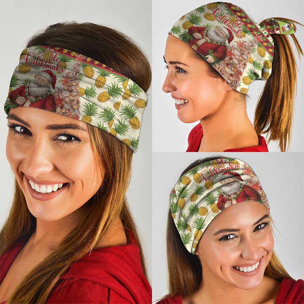 Hawaiian Santa Aloha Pineapple Christmas Neck Gaiter Mele Kalikimaka - Polynesian Pride