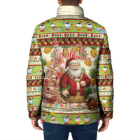 Hawaiian Santa Aloha Pineapple Christmas Padded Jacket Mele Kalikimaka - Polynesian Pride