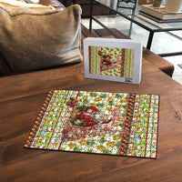 Hawaiian Santa Aloha Pineapple Christmas Puzzle Mele Kalikimaka - Polynesian Pride