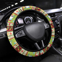 Hawaiian Santa Aloha Pineapple Christmas Steering Wheel Cover Mele Kalikimaka - Polynesian Pride
