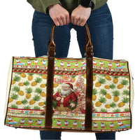 Hawaiian Santa Aloha Pineapple Christmas Travel Bag Mele Kalikimaka - Polynesian Pride