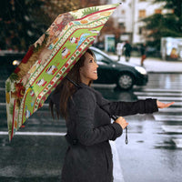 Hawaiian Santa Aloha Pineapple Christmas Umbrella Mele Kalikimaka - Polynesian Pride