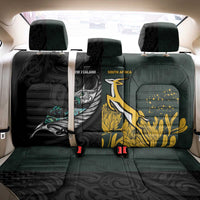 New Zealand and South Africa Rugby Back Car Seat Cover Silver Fern With Springboks