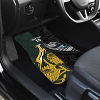 New Zealand and South Africa Rugby Car Mats Silver Fern With Springboks