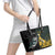 New Zealand and South Africa Rugby Leather Tote Bag Silver Fern With Springboks