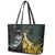 New Zealand and South Africa Rugby Leather Tote Bag Silver Fern With Springboks