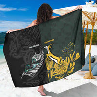 New Zealand and South Africa Rugby Sarong Silver Fern With Springboks