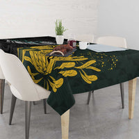 New Zealand and South Africa Rugby Tablecloth Silver Fern With Springboks
