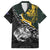 New Zealand and South Africa Rugby Personalised Family Matching Tank Maxi Dress and Hawaiian Shirt Maori Kiwi With Springboks