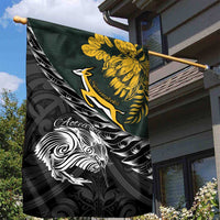 New Zealand and South Africa Rugby Garden Flag Maori Kiwi With Springboks